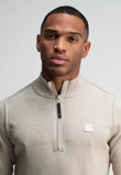 Butcher of Blue Trui Clifden Halfzip Beige 5