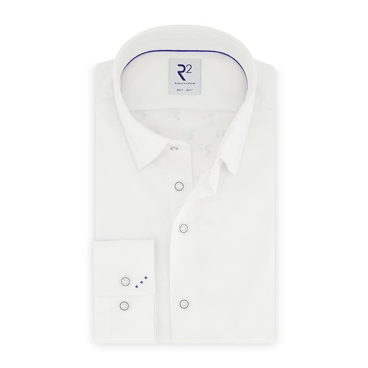 R2 Amsterdam Overhemd NOS.KNIT.001/004 Wit 1
