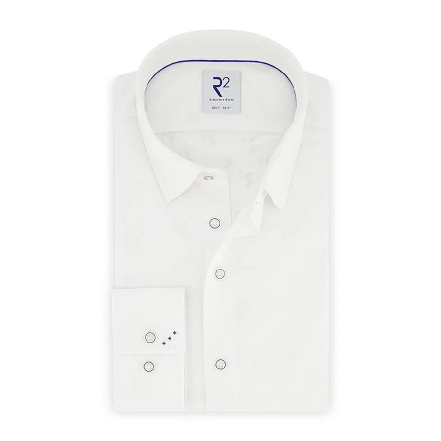 R2 Amsterdam Overhemd NOS.KNIT.001/004 Wit 1