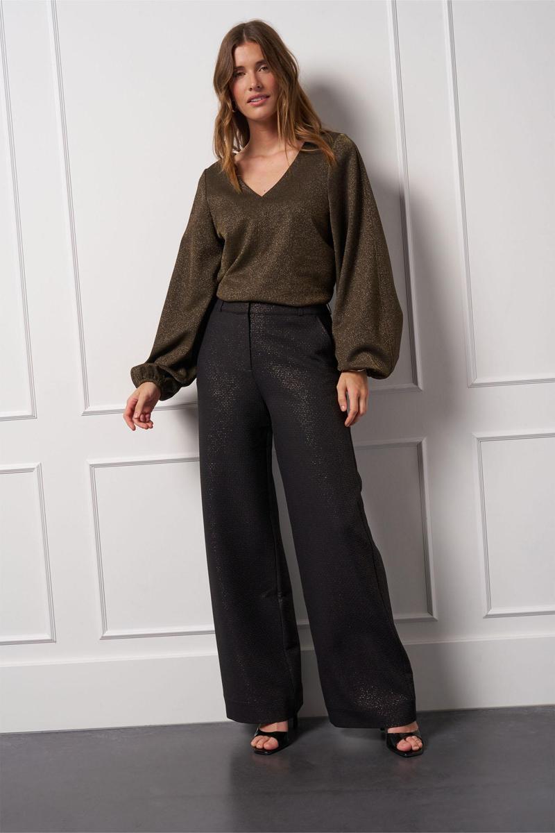 Studio Anneloes Pantalon Lexie sparkle waf Zwart 3