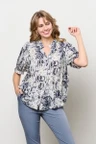 &Co Woman Blouse Ansera Blauw 1