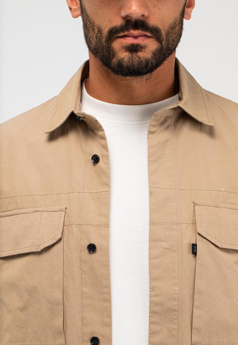 Butcher of Blue Overshirt Dan Beige 5