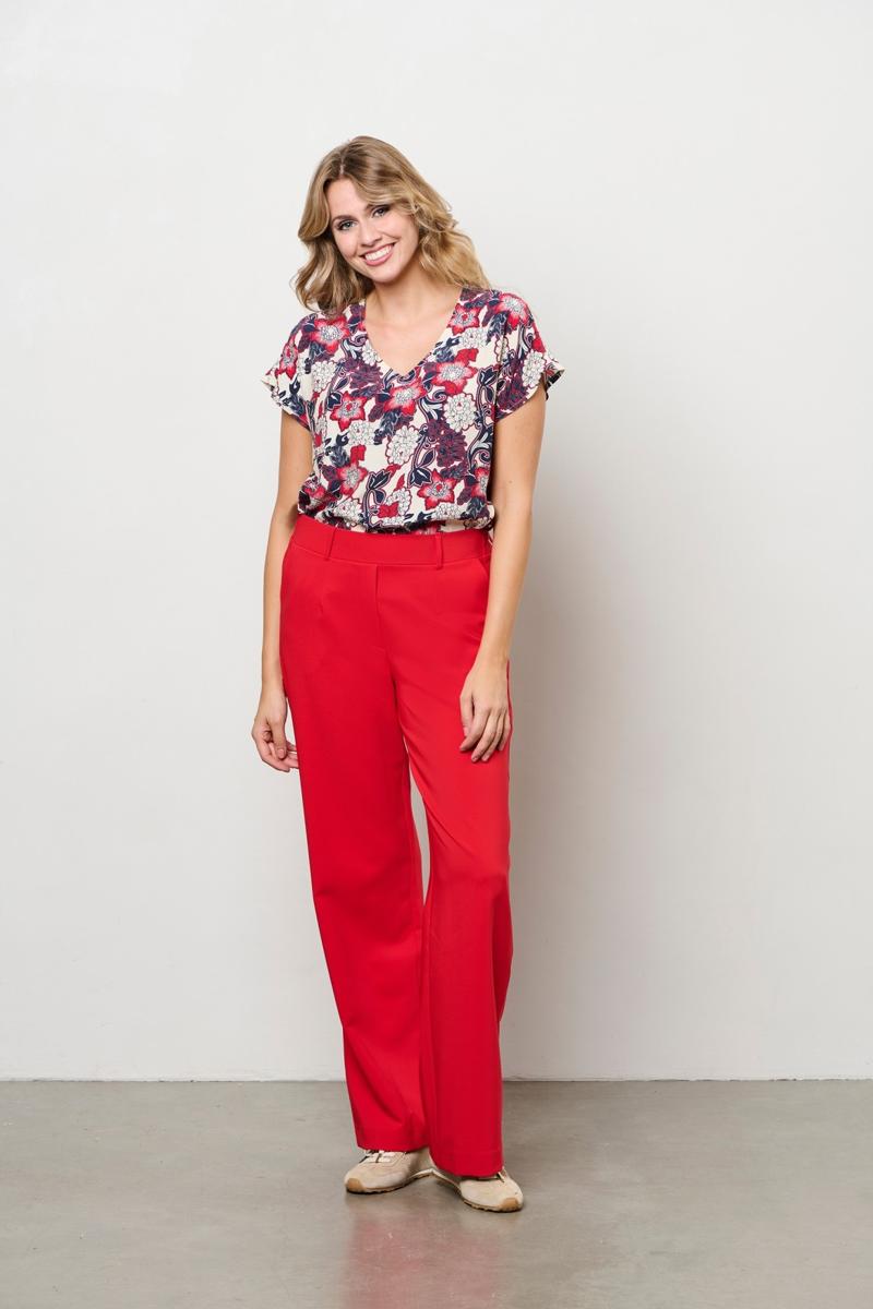 &Co Woman Pantalon Camilla Rood 1