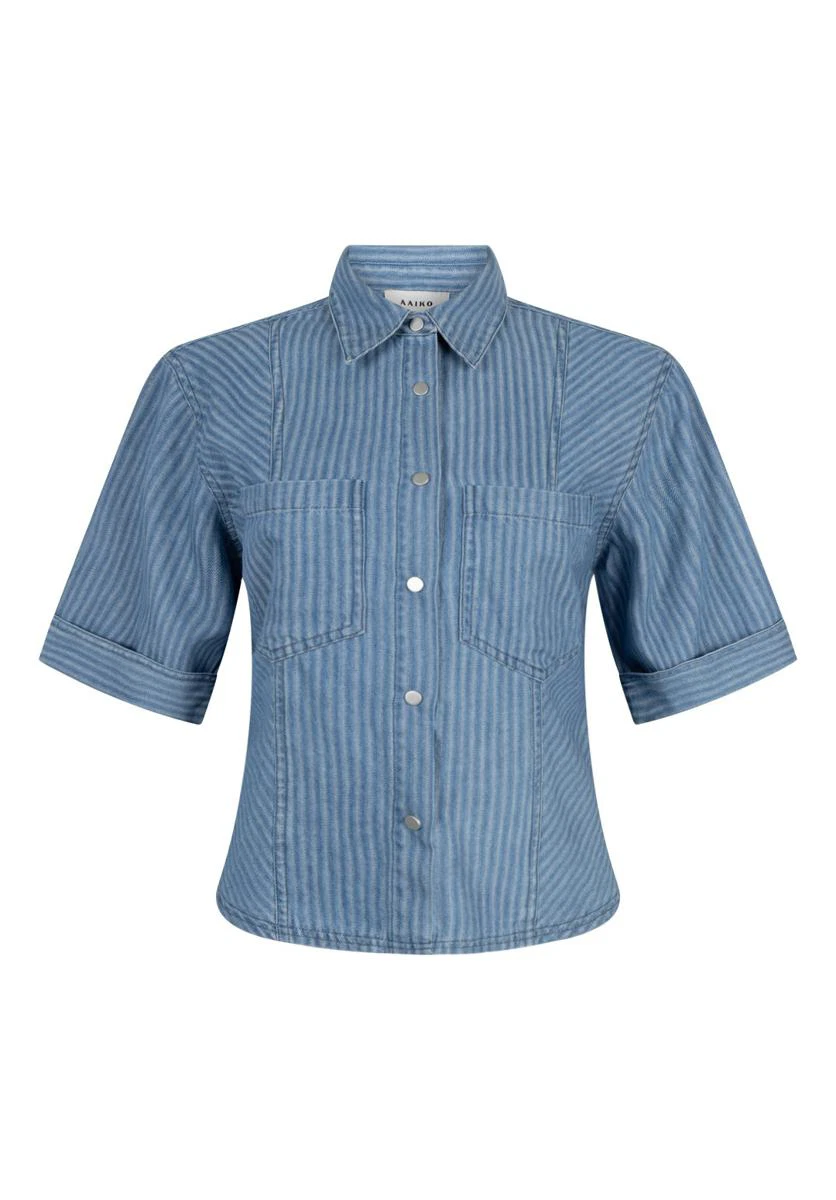 Aaiko Blouse SERENE STRIPE CO Blauw 1