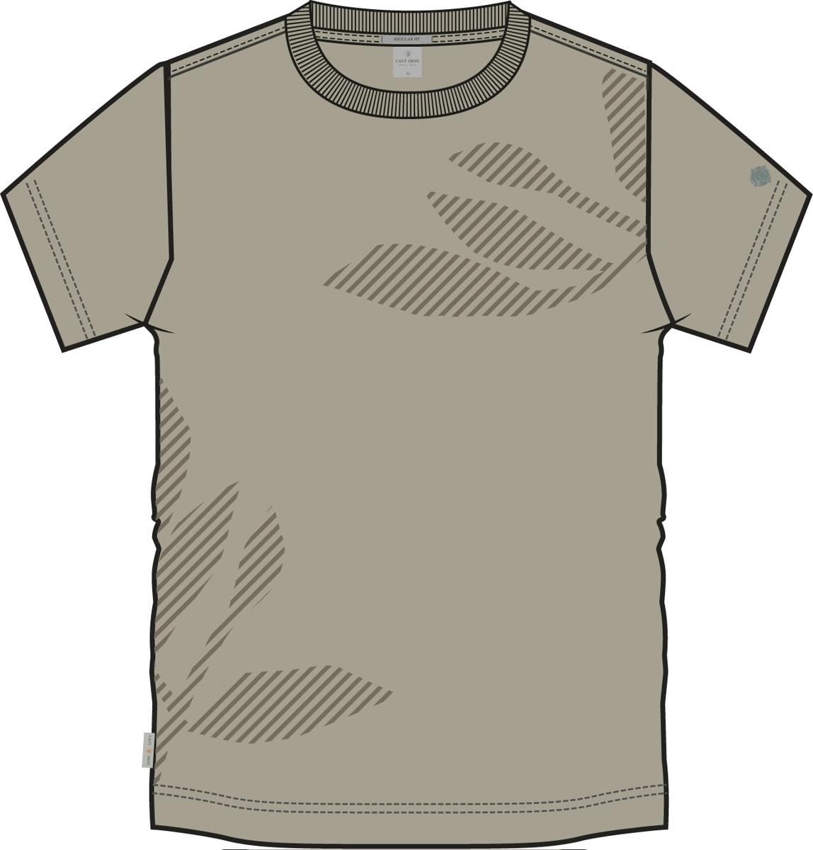 Cast Iron T-Shirt CTSS2603506 Grijs 3