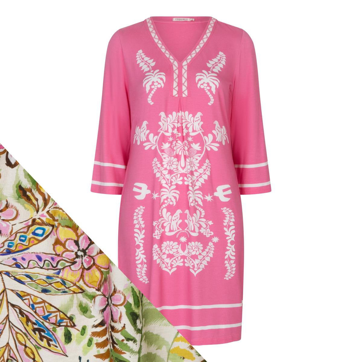 EsQualo Jurk HS26.30222 Groen 1