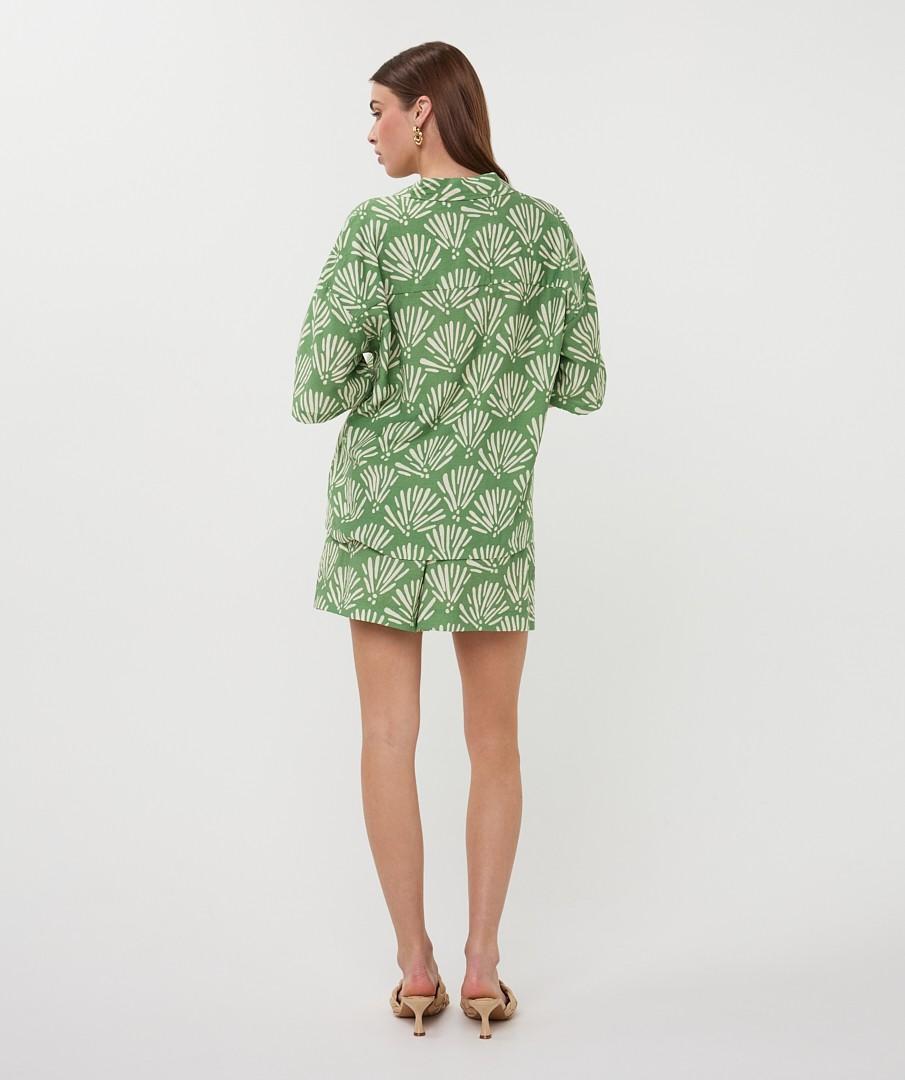 EsQualo Blouse HS26.14211 Groen 3