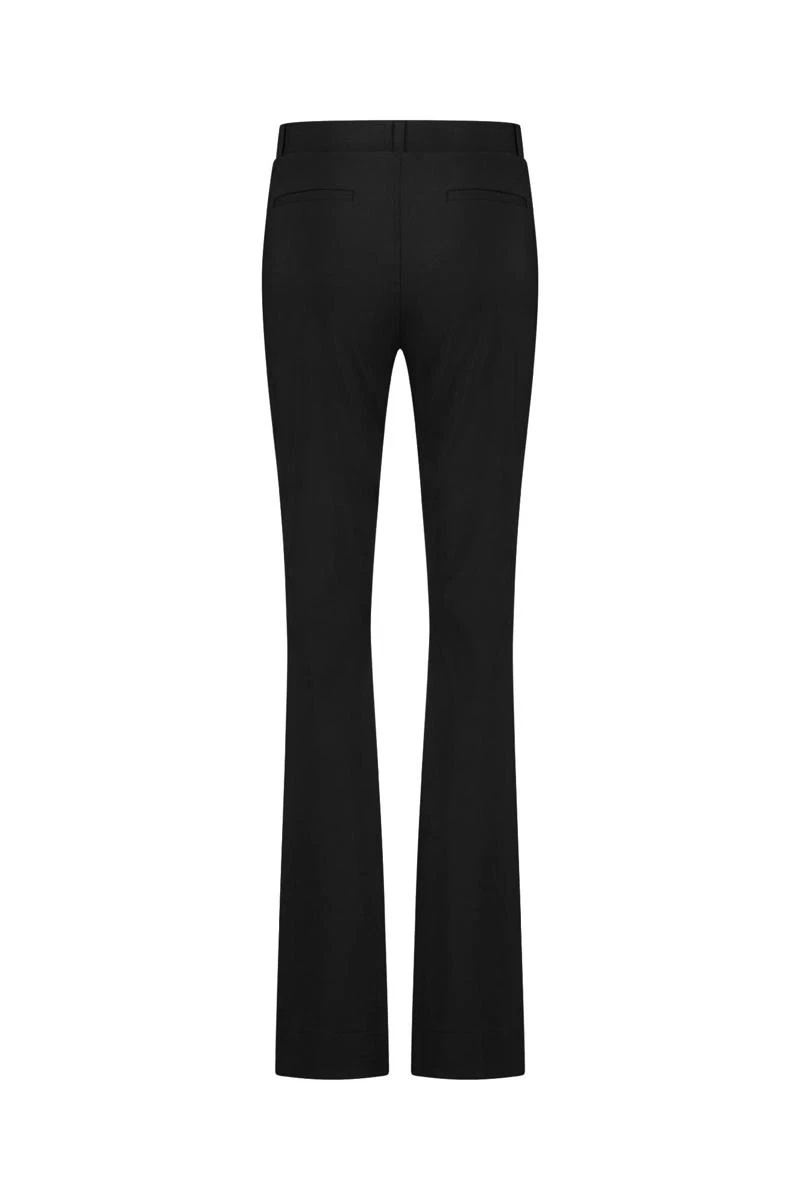 Studio Anneloes Pantalon Flair LONG bonded Zwart 4