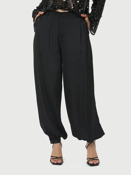 Neo Noir Pantalon Fayla Zwart 1