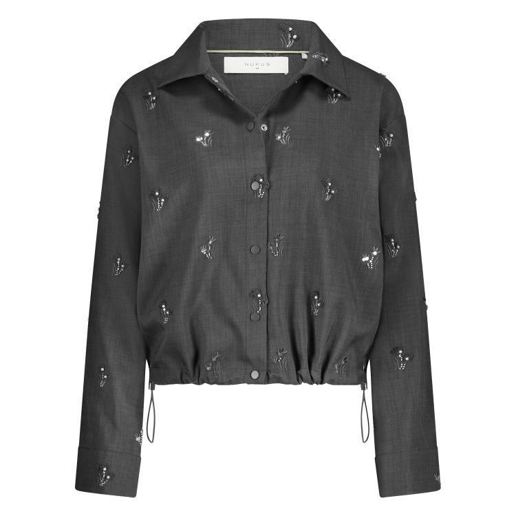 NUKUS Blouse Newport Grijs 2