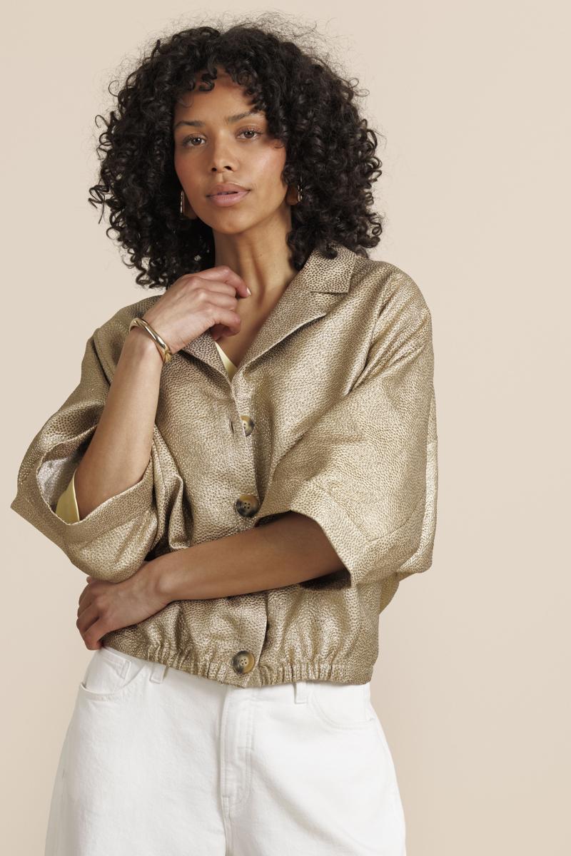 Studio Anneloes Blazer Judy dot jacket Goud 4