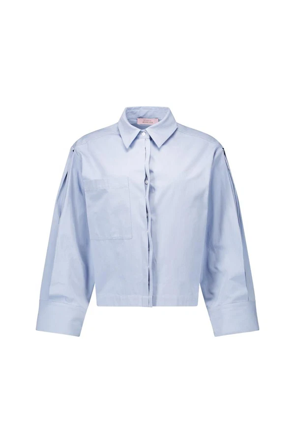 Studio Anneloes Blouse Ivanna poplin blo Blauw 1