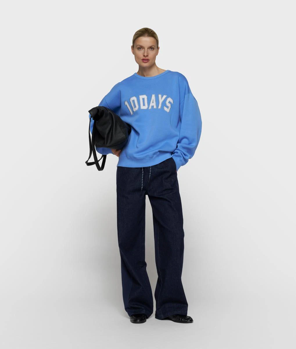 10DAYS Sweater 20-830-6203 Blauw 3