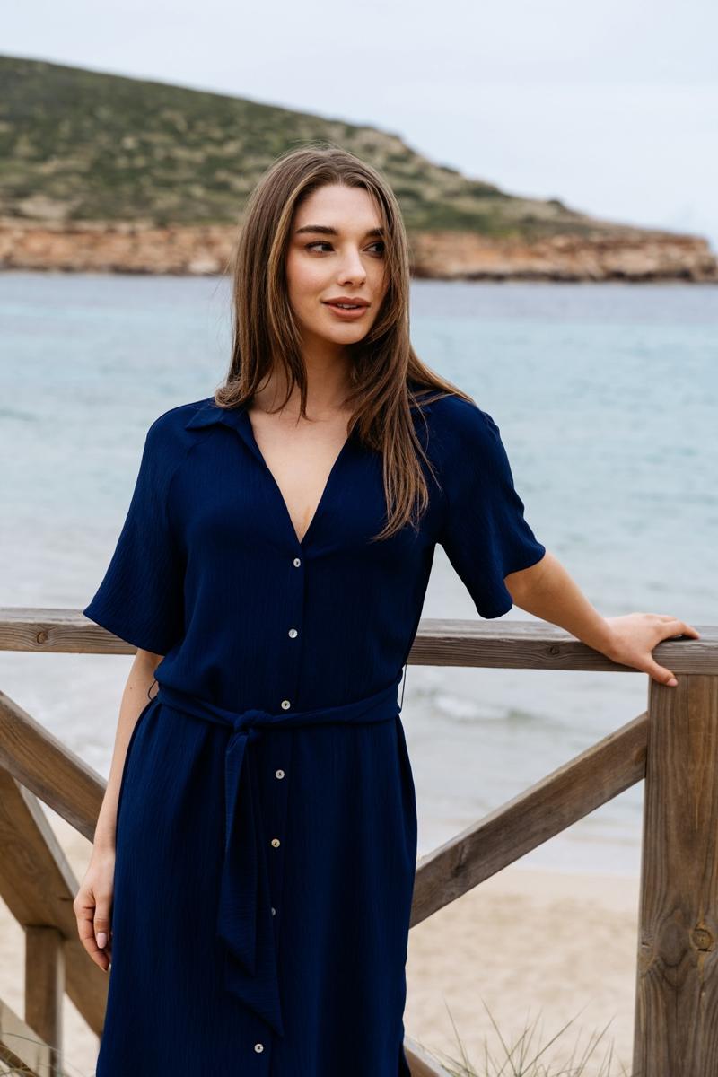 &Co Woman Jurk DR303 Blauw 6