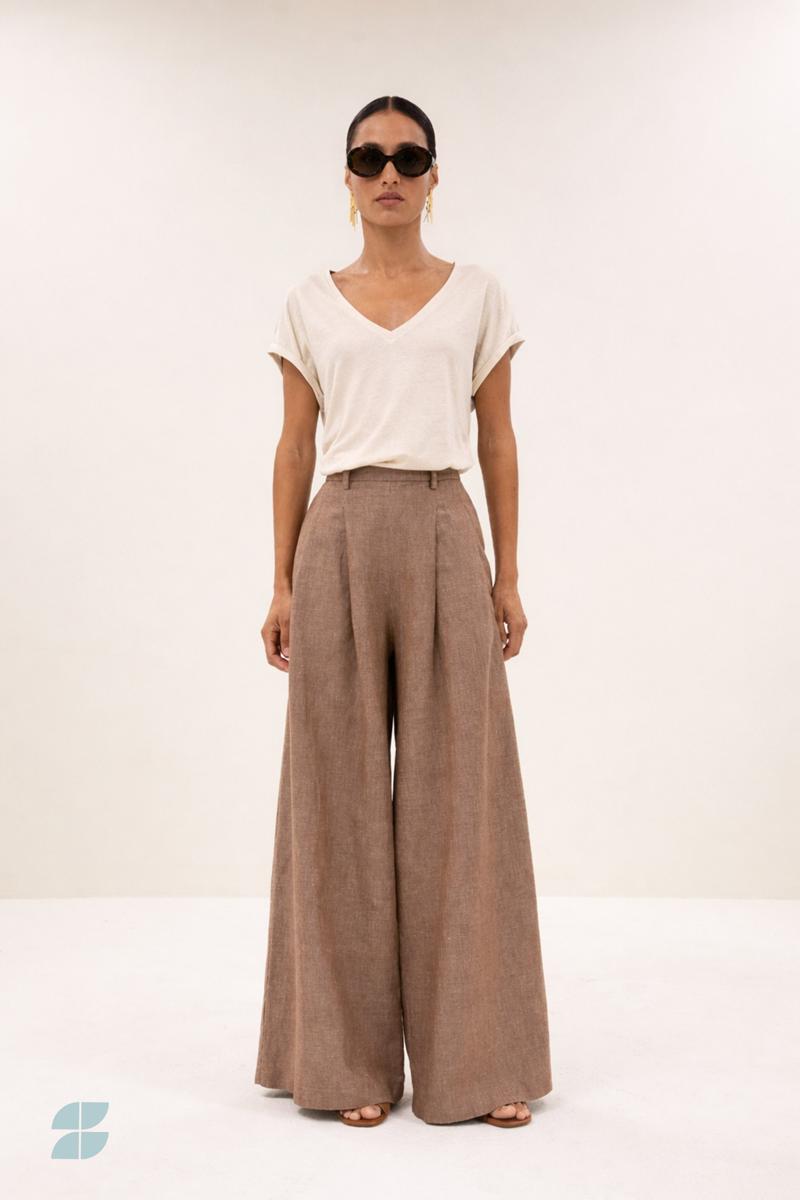 By-Bar T-Shirt Momi Linnen Top Off-White 1