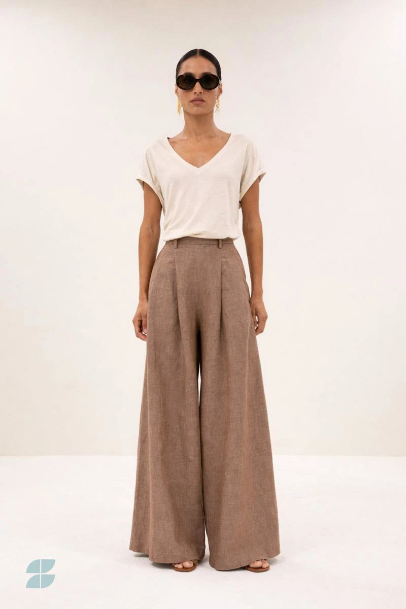 By-Bar T-Shirt Momi Linnen Top Off-White 1