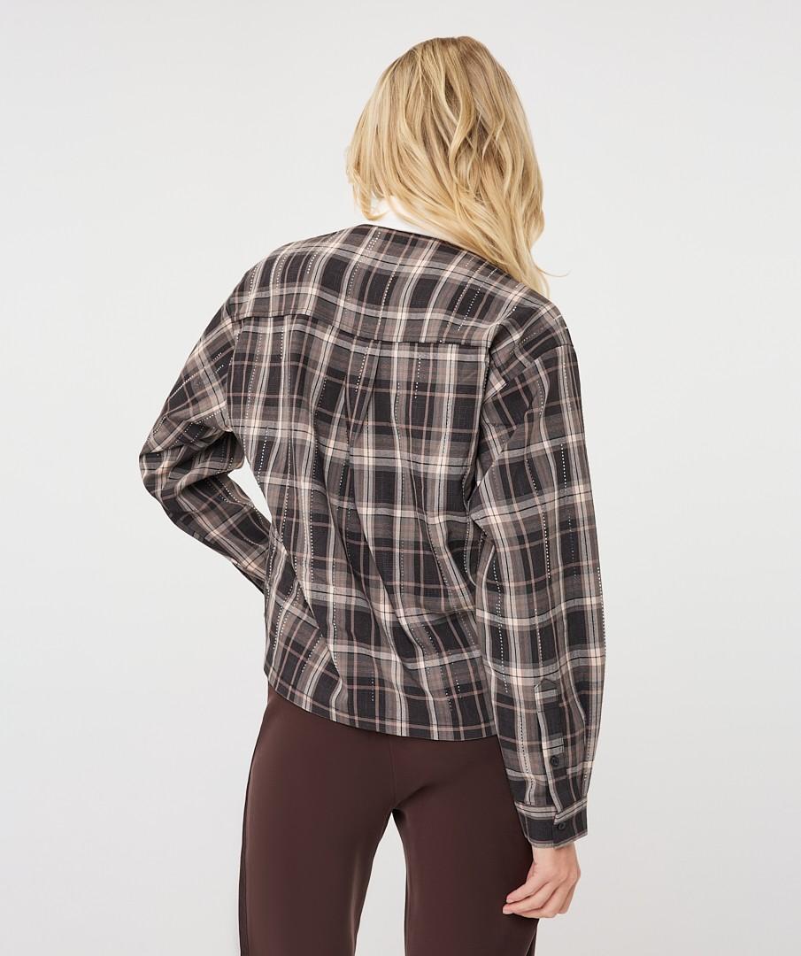 EsQualo Blouse F26.28512 Bruin 3