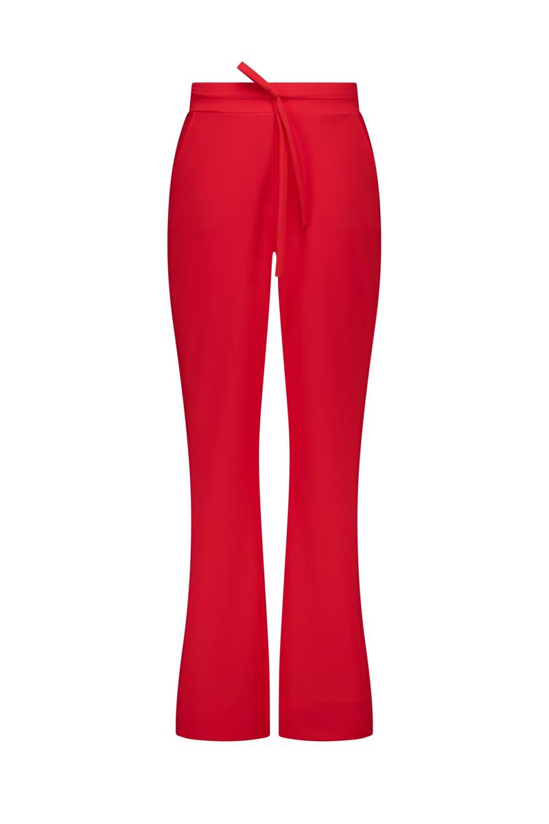 Studio Anneloes Pantalon Flair Bonded Rood 2