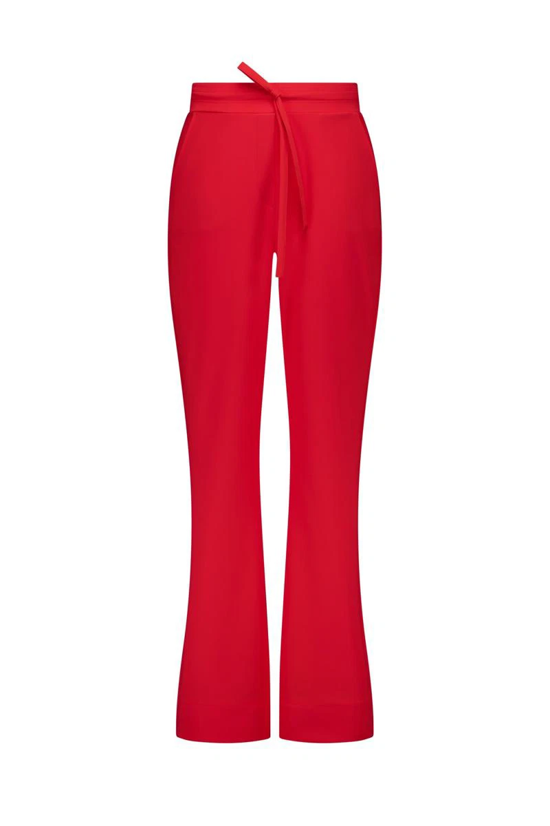 Studio Anneloes Pantalon Flair Bonded Rood 2