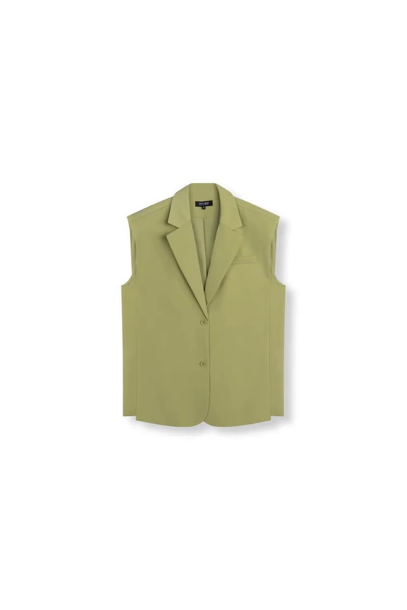 Refined Department Gilet Spencer Groen 2