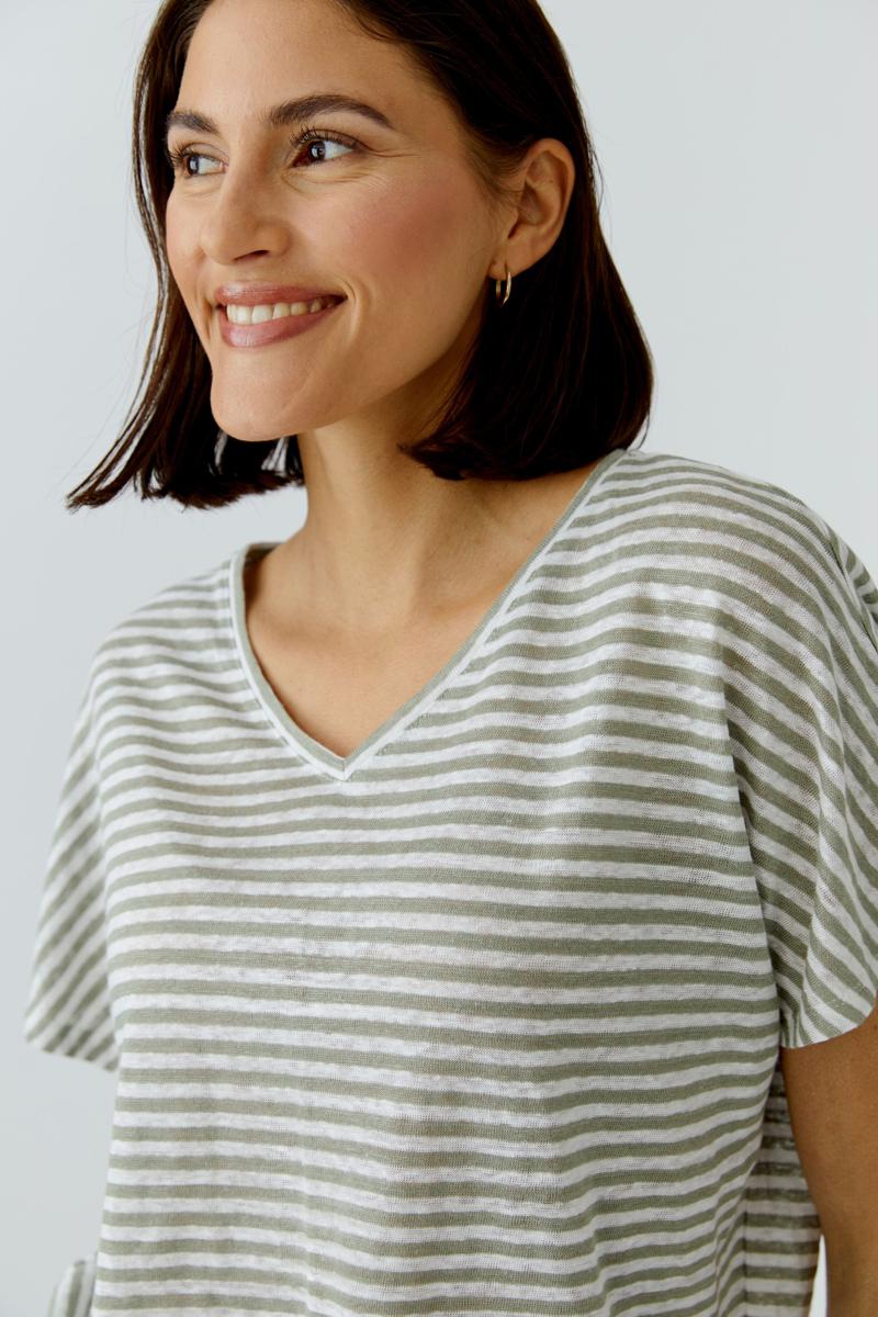 Oui T-Shirt 0097372 Groen 4