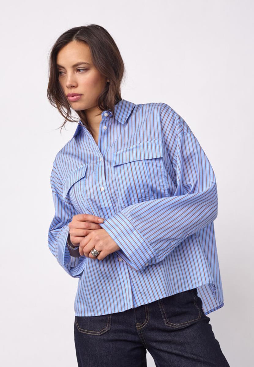 Co'Couture Blouse Anica Blauw 1
