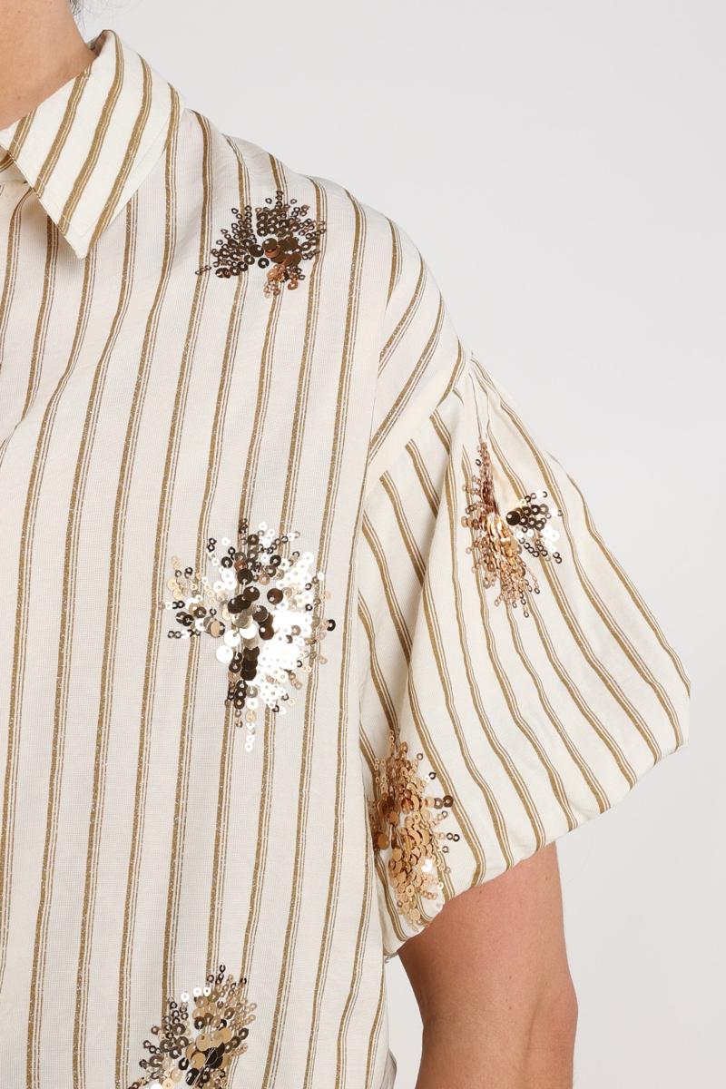 NUKUS Blouse Leia Taupe 5