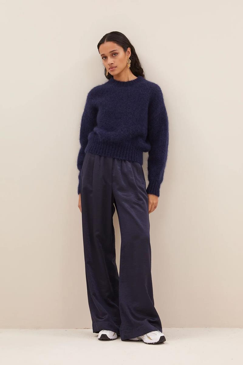 By-Bar Broek Benji Metallic Blauw 1