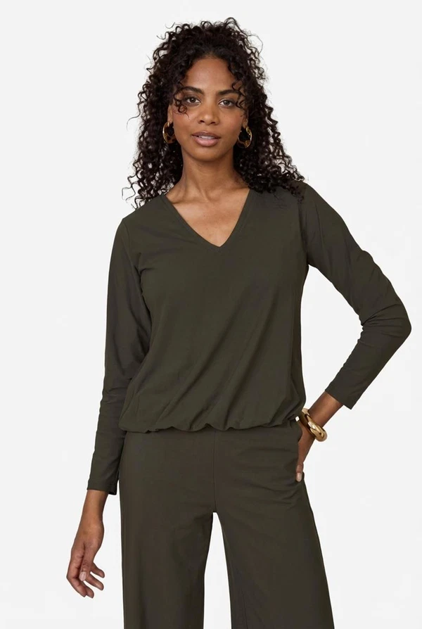 Studio Anneloes Blouse Vicky LS shirt Groen 1