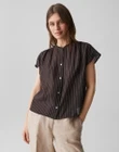 OPUS Blouse Friepe Bruin 1