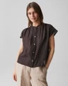 OPUS Blouse Friepe Bruin 1