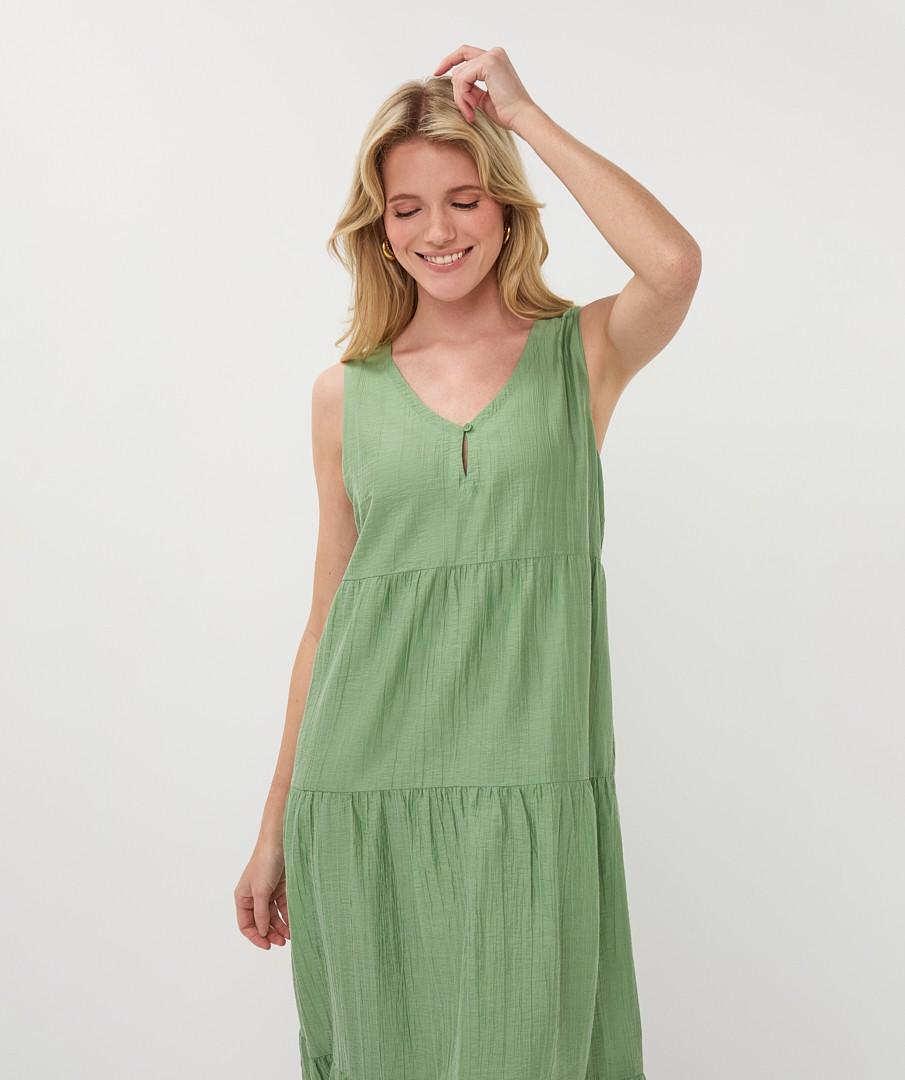 EsQualo Jurk HS26.14214 Groen 4