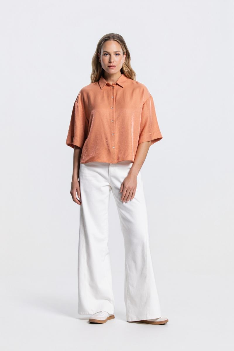 Jansen Amsterdam Blouse PIA SS26.4 Oranje 3