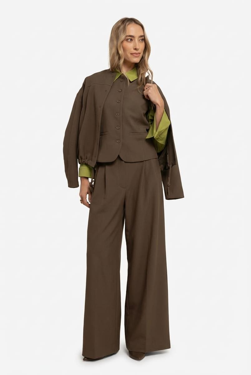 Studio Anneloes Blazer Selma Waffle Groen 1