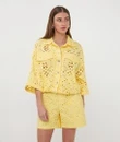 EsQualo Blouse HS26.28236 Geel 1