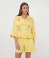 EsQualo Blouse HS26.28236 Geel 1