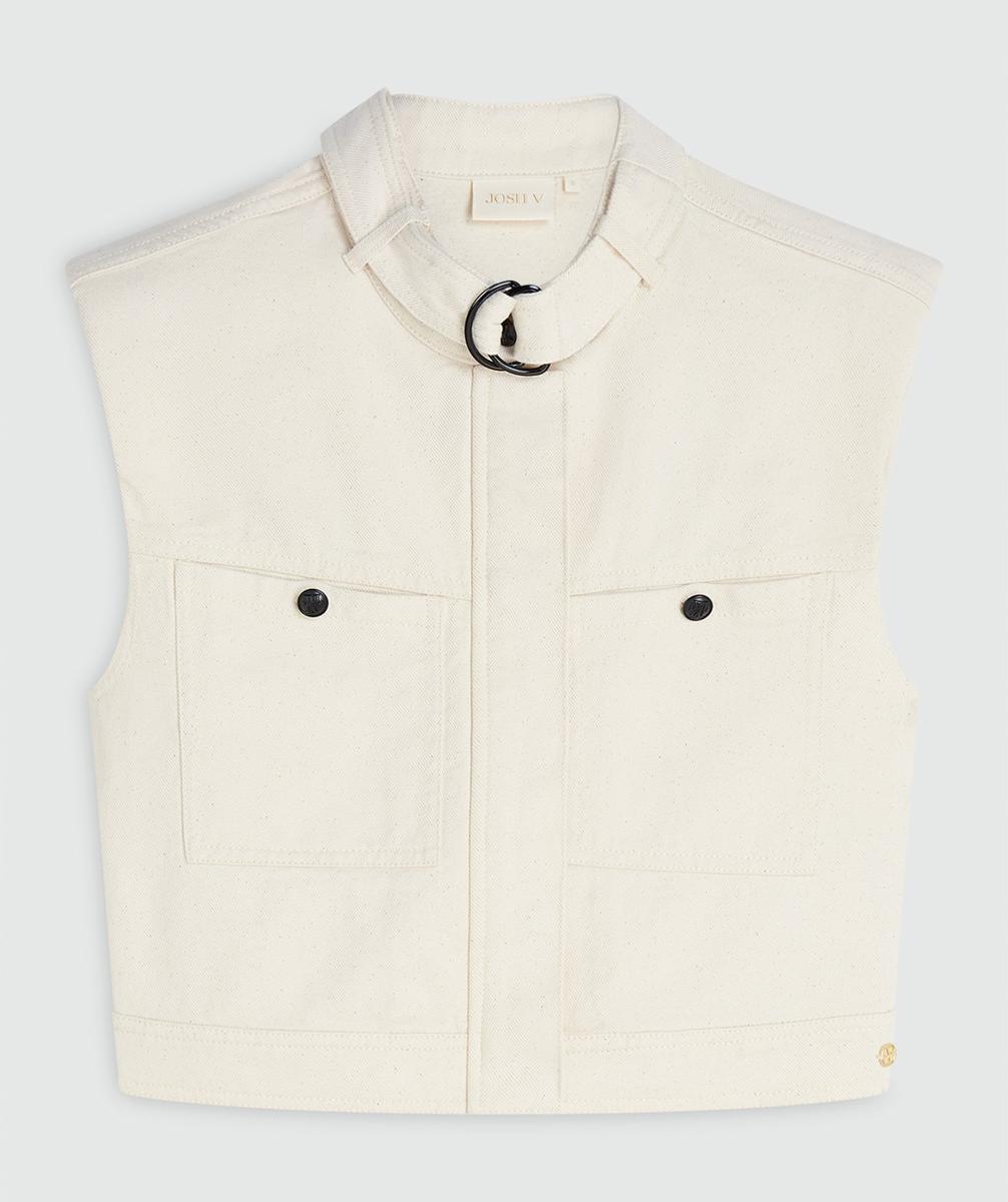 Josh V Gilet Maxwell Off-White 1
