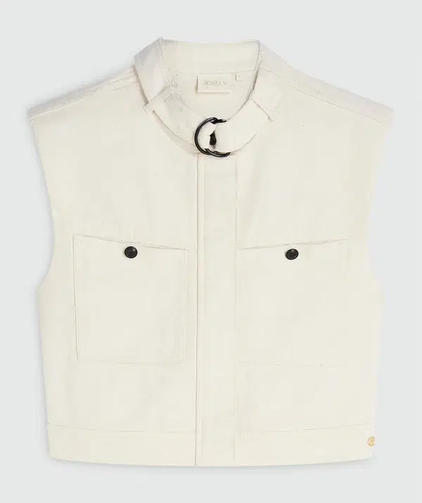 Josh V Gilet Maxwell Off-White 1