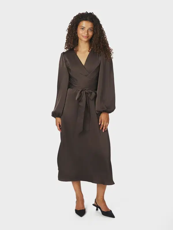 Neo Noir Jurk Rimini Heavy Bruin 1