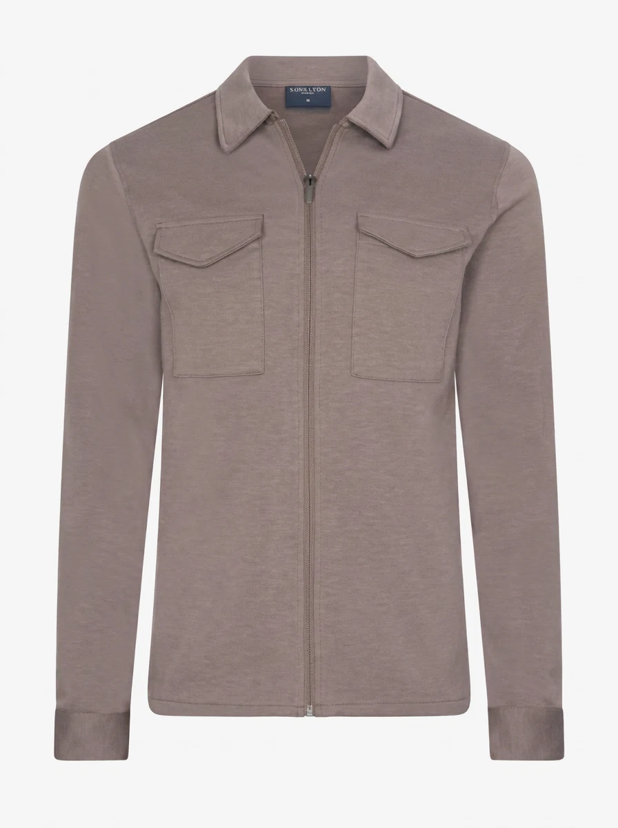 Cavallaro Overshirt Zeradino Taupe 1