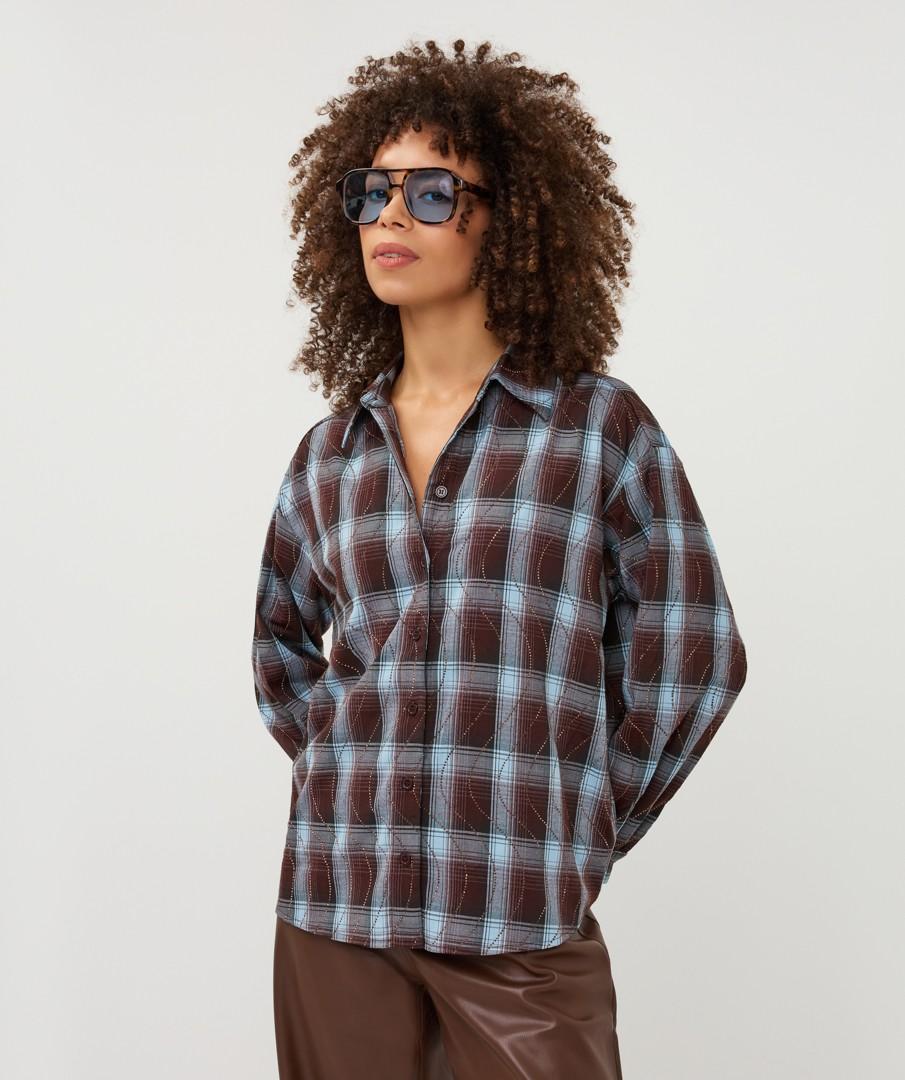 EsQualo Blouse W26.28723 Bruin 6