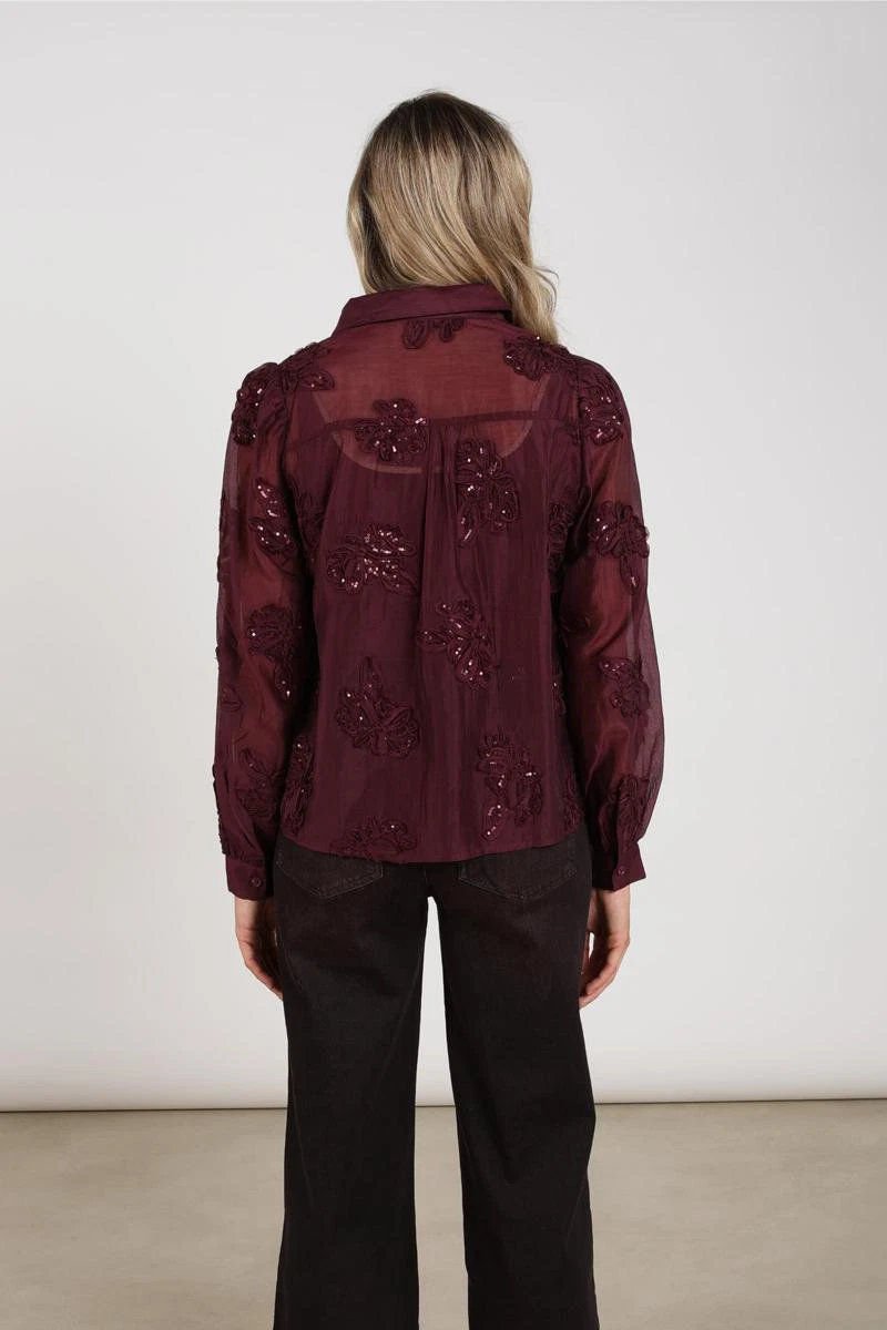 NUKUS Blouse NKF02156 Rood 6