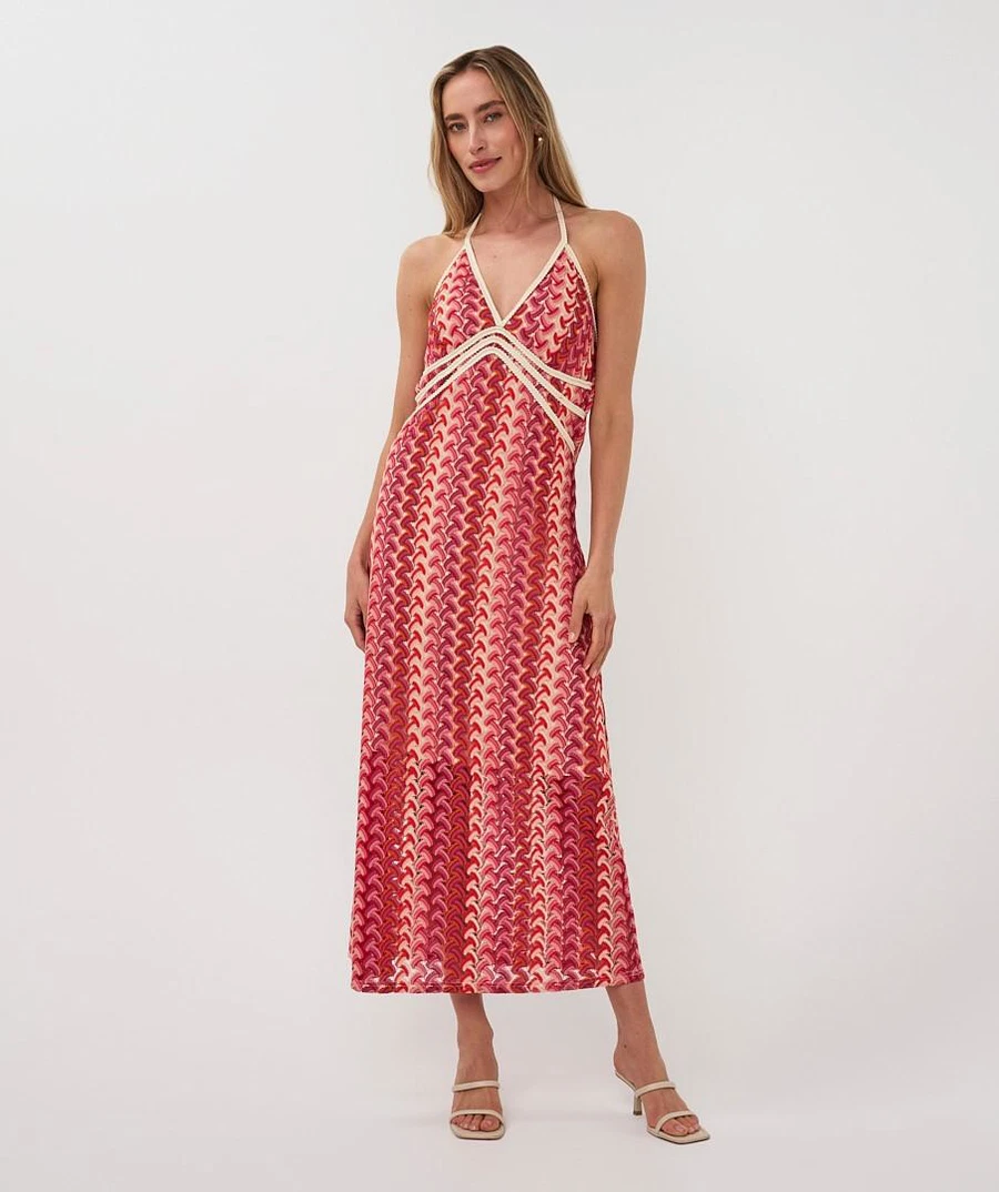EsQualo Jurk HS26.28222 Rood 1