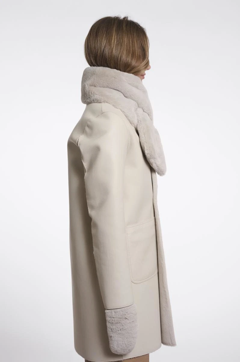 Rino & Pelle Sjaal Stip.7002612 Beige 2