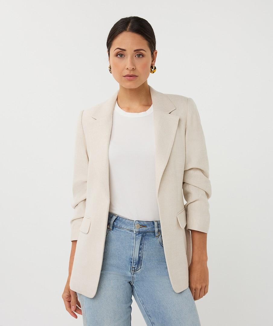 EsQualo Blazer SP26.10045 Beige 1