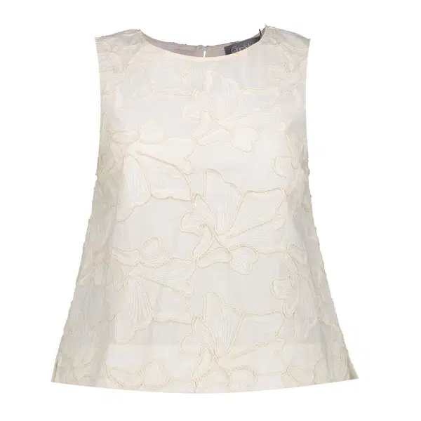 Geisha Top 63301-10 Off-White 1