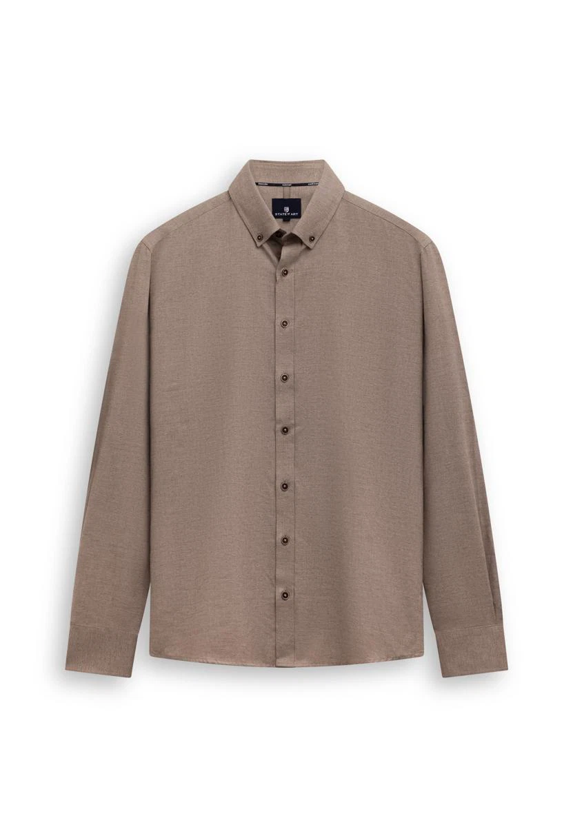 State of Art Overhemd 211-26210 Taupe 2