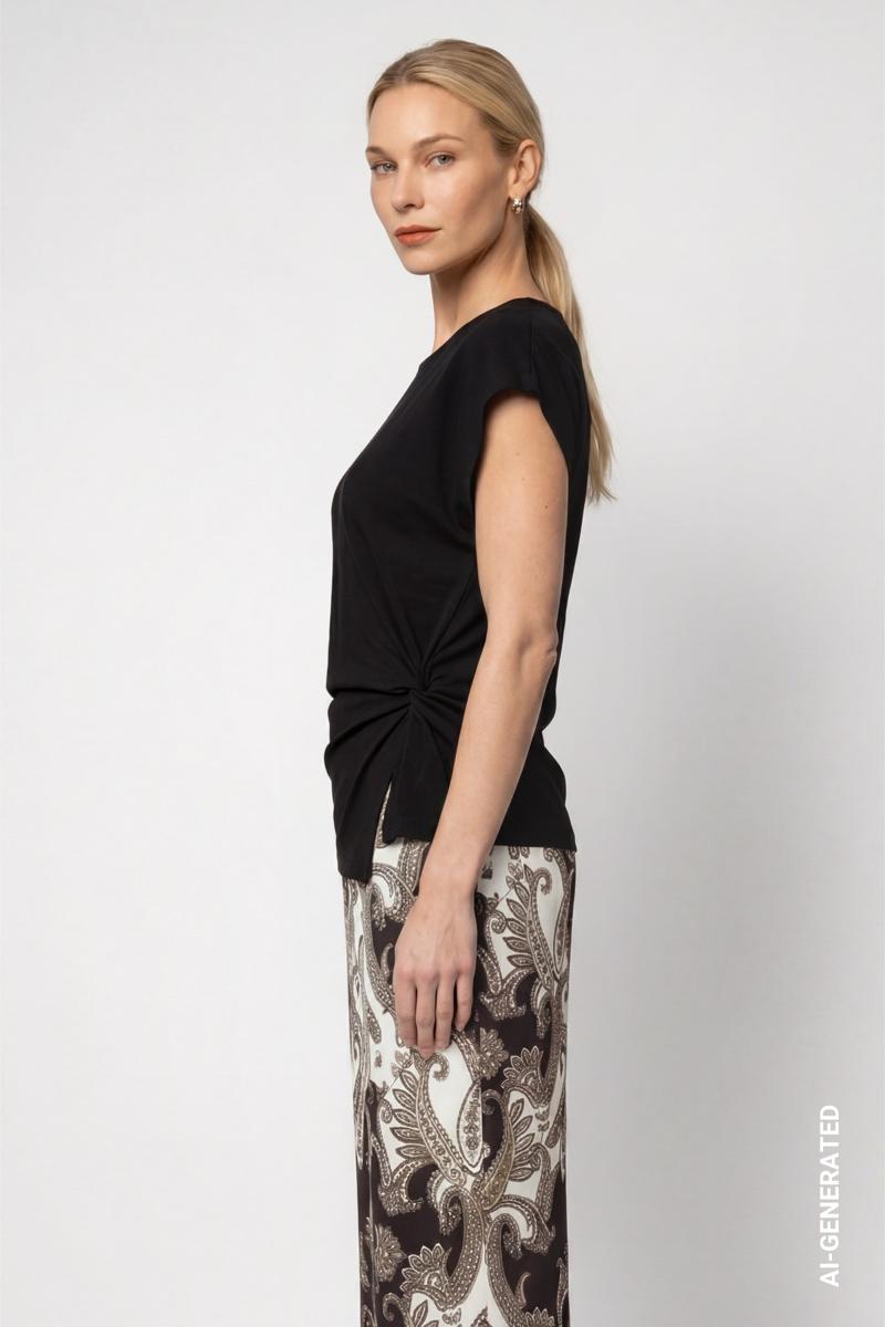 Monari T-Shirt 809834 Zwart 4