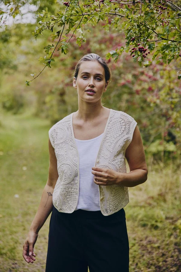 Freequent Gilet Crossy Beige 1