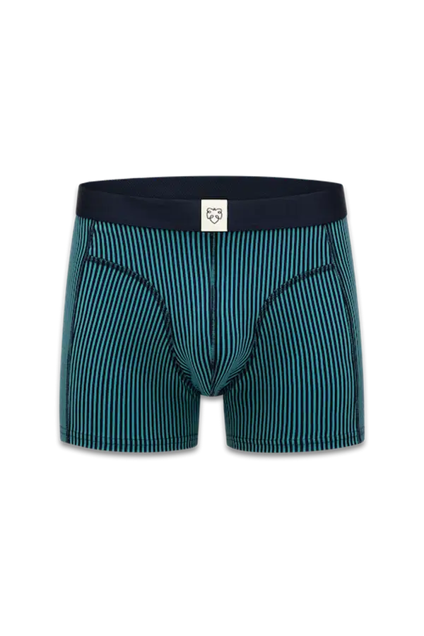 A-dam Boxershort Twotone Stripe Blauw 1
